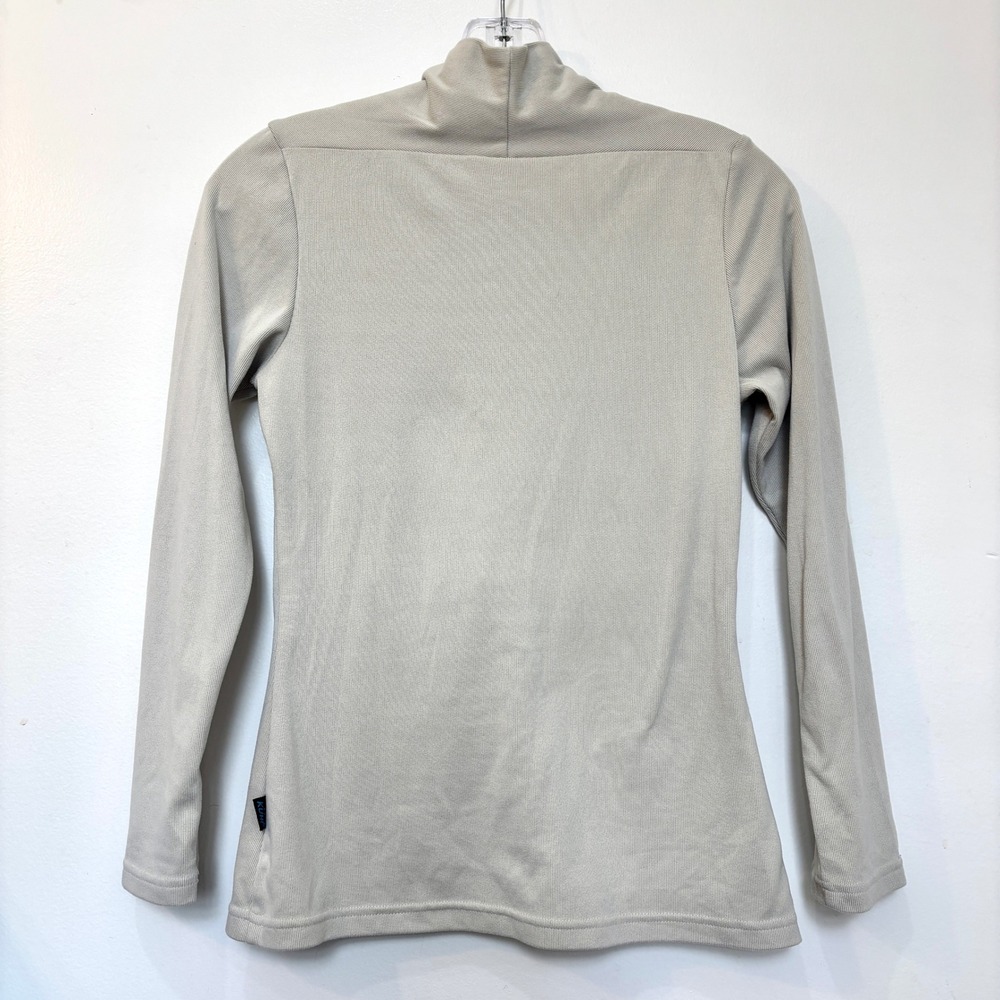 Kuhl Komfort V Neck Long Sleeve Shirt Collar Technikore Cream Women's - Picture 6 of 6